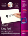 Translucent Address Easy Peel Labels Laser 4" x 1"  - 200/pk AVERY