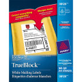 White Shipping TrueBlock Labels Inkjet 5.5" x 8.5" - 50/pk AVERY