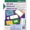 White Address Labels Laser 2-5/8" x 1" - 3000/pk AVERY PRES-A-PLY