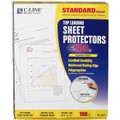 Clear Standard Weight Sheet Protectors - 100/pk C-LINE