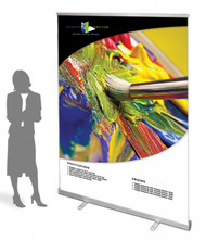 Exposcreen Retractable Banner Stand 60" Silver Graphic Package