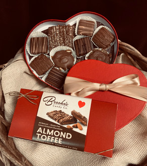 Valentine's HEART Box - 12 oz. assorted Belgian Chocolates 