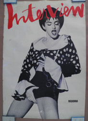 Madonna Herb Ritts  Giant 2 Sided Bus Stop Poster Herb Ritts Famous Crotch Grab Shot 1990