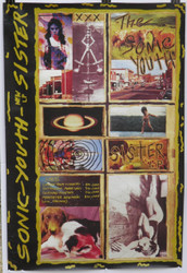 08)  SONIC YOUTH UK TOUR POSTER SISTER LP 1986