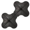 Replace damaged impellers on your Lesco 101186 High Wheel Fertilizer Spreader using this 2 Pack of Ultra Plus replacement impellers.