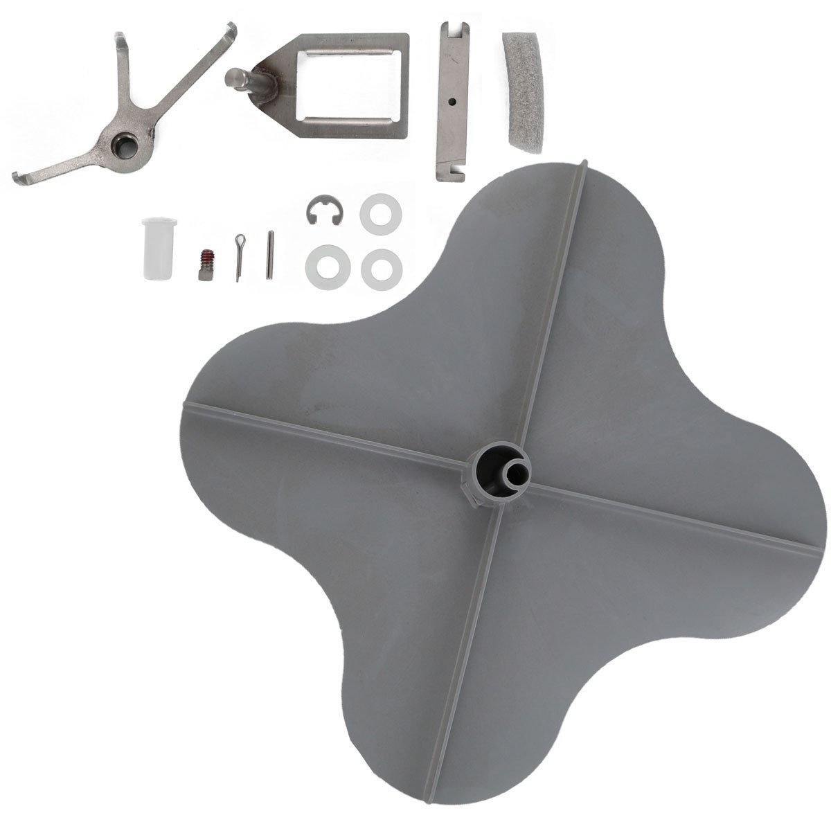 Lesco Spreader Repair Kit with LubriOne Impeller and BreakThru Agitation