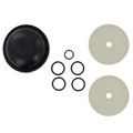 This Hypro D30 Diaphragm Repair Kit is the same as the 9910-KIT1724 Repair Kit with the addition of a sight glass o-ring.