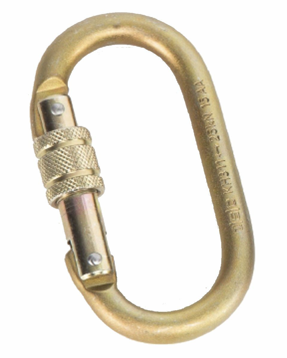 Portable Winch Steel Oval Locking Carabiner PCA1276