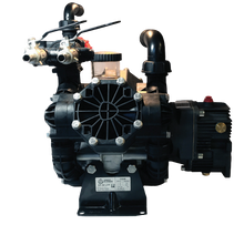 Includes pressure regulator and gearbox. Liquid Fertilizer Proof Polypropylene Pump.