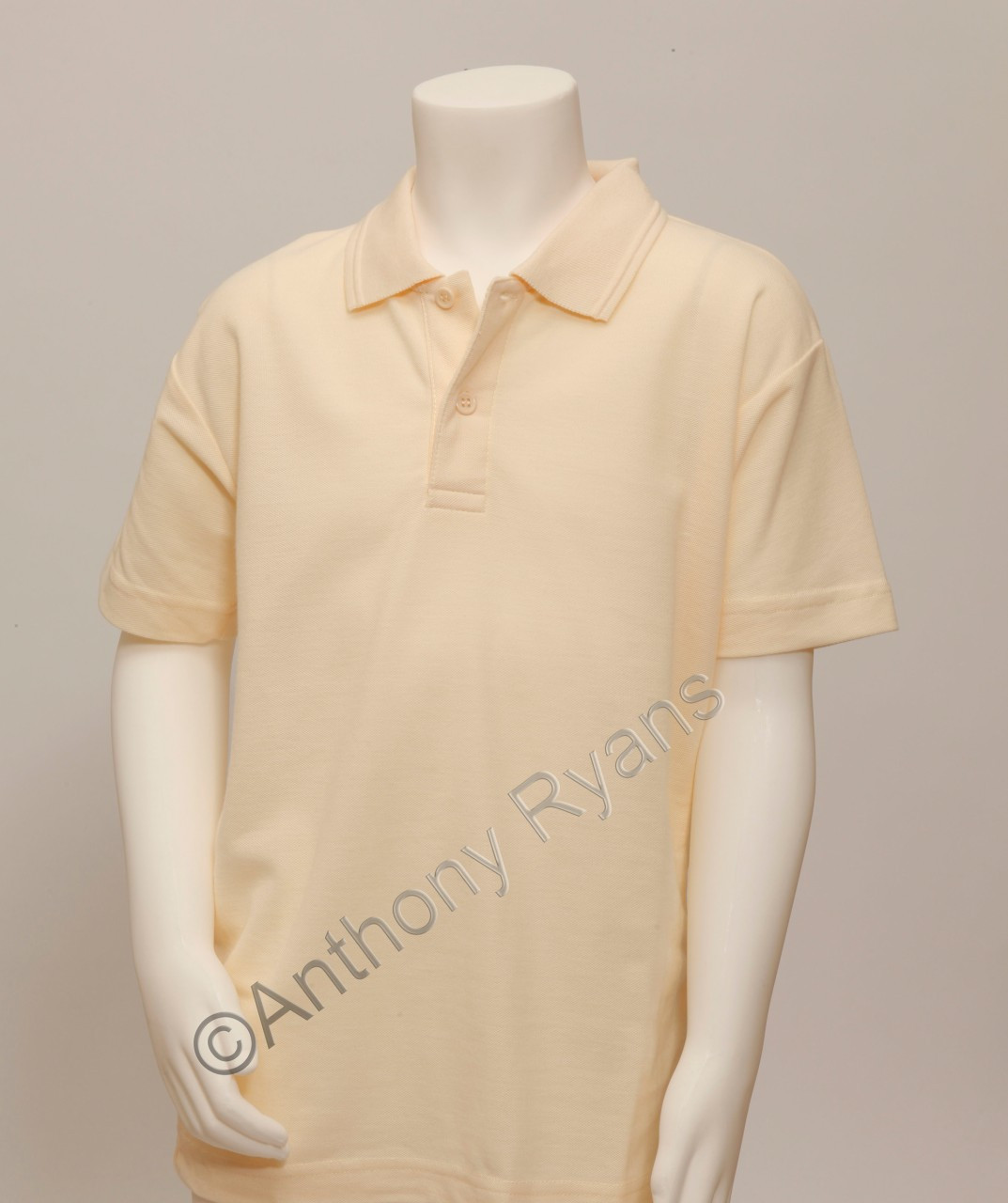 cream polo shirt