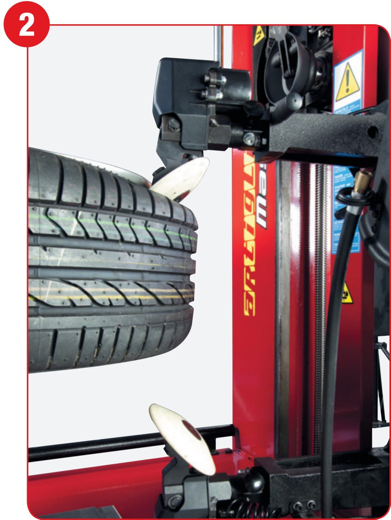 Master J Touchless Tire Changer