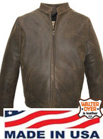   Walter Dyer Mens' 630 Dress Casual Jacket in Distressed Brown