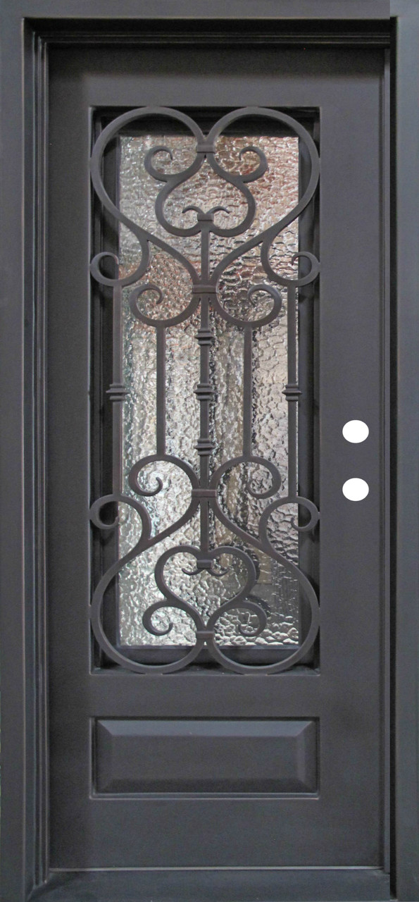 Single Wrought Iron Door Doors W Iron Works Oper Able Glass Panel Fl Iron7101s Iw02 Single Wrought Iron Door Doors W Iron Works Oper Able Glass Panel Fl Iron7101s Iw02