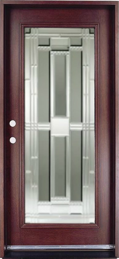 Discount Door Center Prehung And Prefinished Full Lite Single Entry Door
