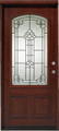 3/0 x 6/8 Mahogany Single Door 3/4 Light, Solid Wood Entry Door