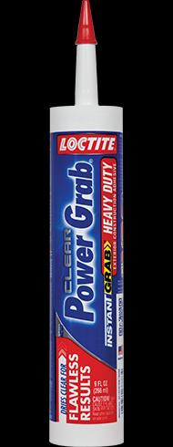 LOCTITE® POWER GRAB® HEAVY DUTY CLEAR EXTERIOR CONSTRUCTION ADHESIVE ...