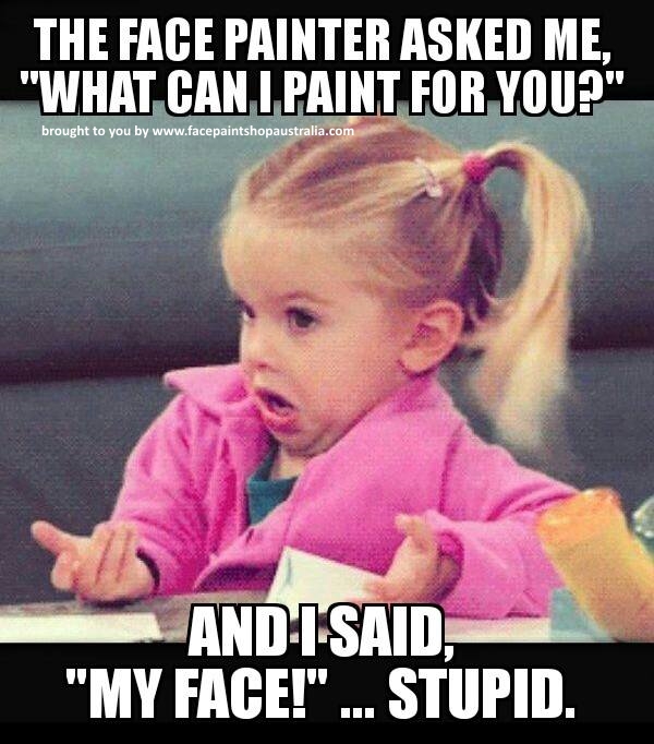 face painting memes just