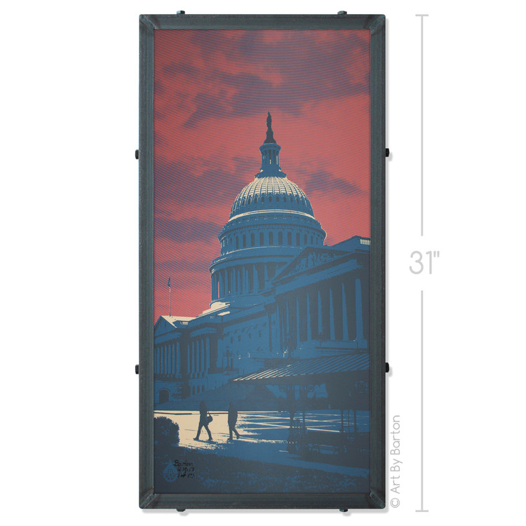 Capitol Sunset Washington D.C. Silk Screen Print