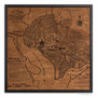 Washington D.C. map on wood