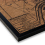 Ellicott City silkscreen map on wood