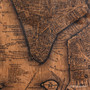 NYC map print on wood