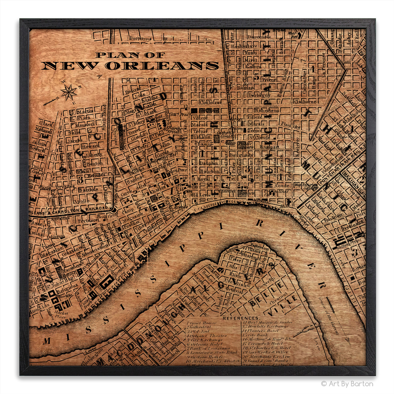 New Orleans Map Illustration store