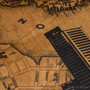 Wooden Map Artwork Detail