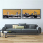 Pittsburgh Diptych Industrial Style Wall Art