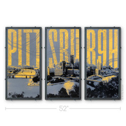 Pittsburg Skyline Triptych