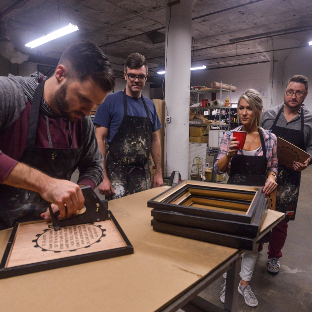 BYOB Screen Printing Class Art by Barton