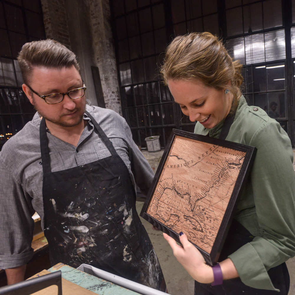 BYOB Screen Printing Class Art by Barton