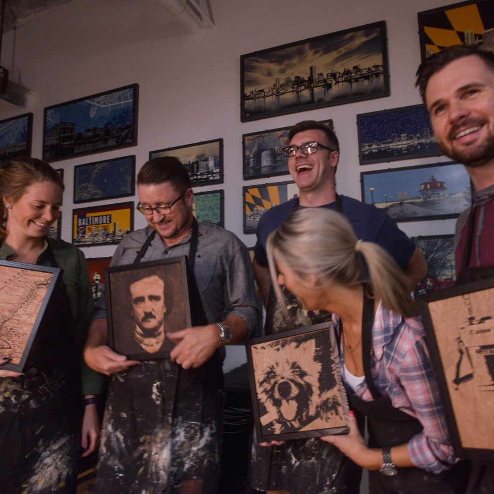 BYOB Screen Printing Class Art by Barton