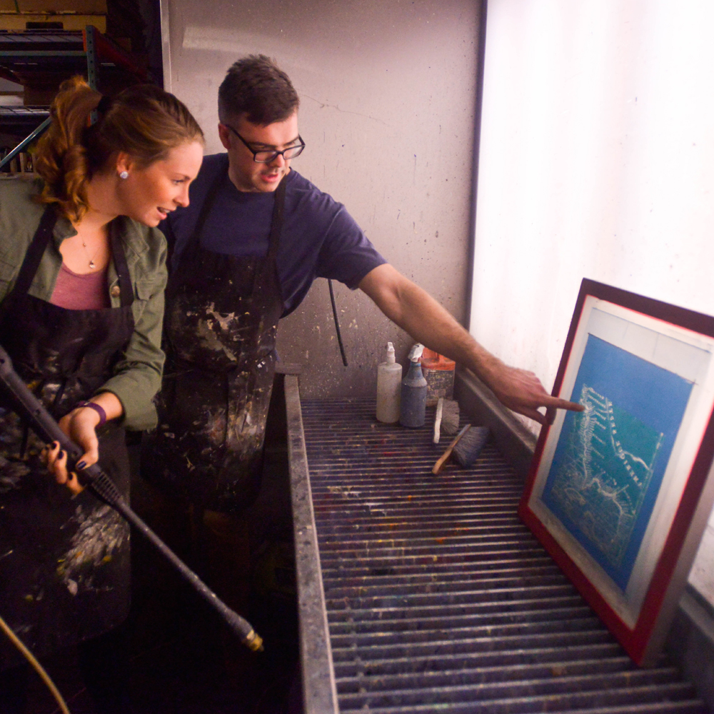 BYOB Screen Printing Class Art by Barton