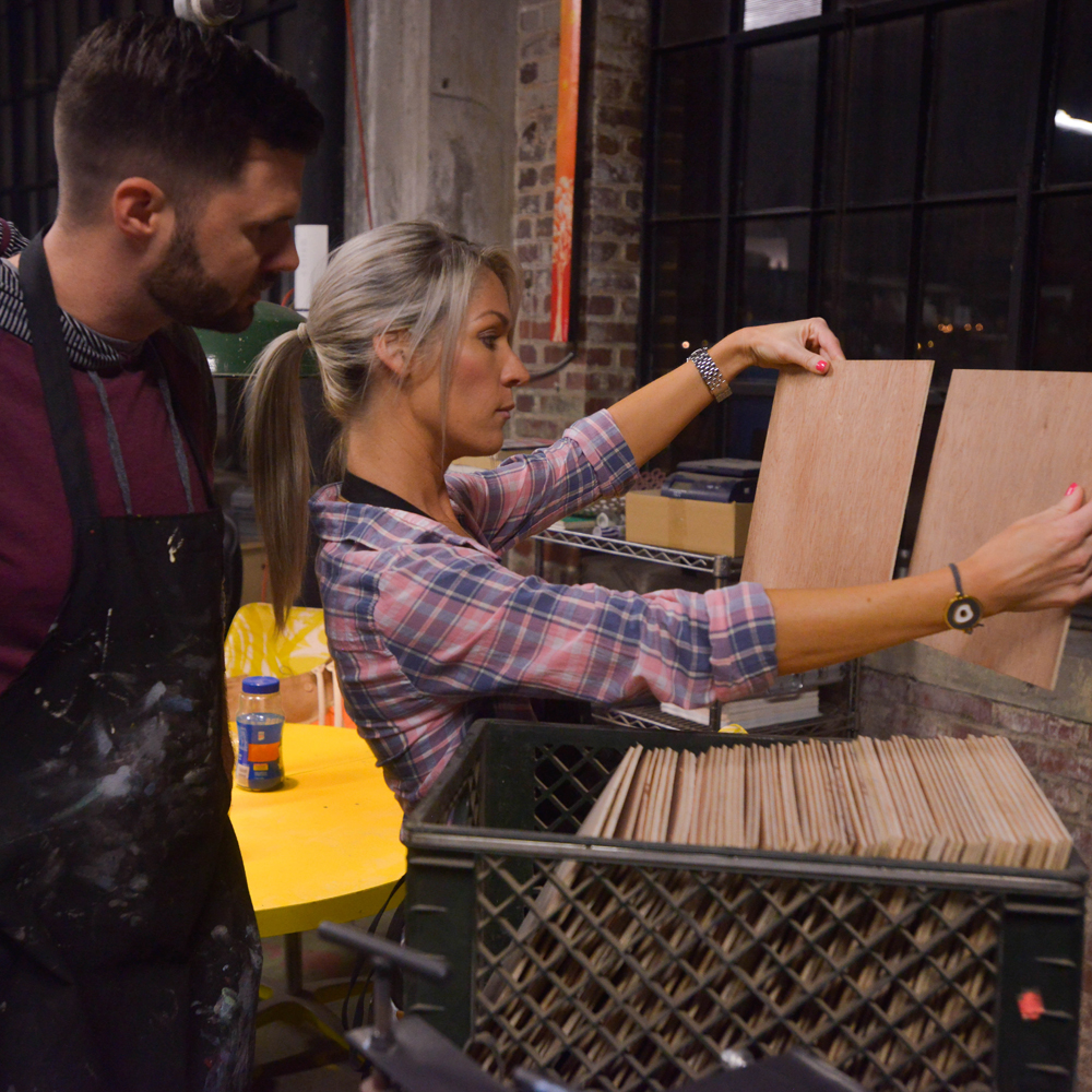 BYOB Screen Printing Class Art by Barton