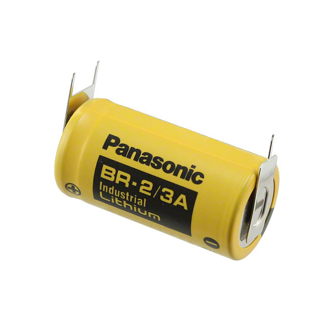 Panasonic BR2/3AE2SP Battery 3V Lithium 2/3 A with 3 Pins