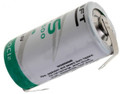 Saft LS26500-STS Battery - 3.6V Lithium C Cell with Solder Tabs
