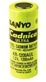 Sanyo KR-1200AUL 4/5 A NiCd - Nickel Cadmium Battery