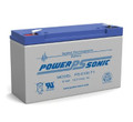Powersonic PS-6100F1 6 Volt 12 Ah SLA Battery