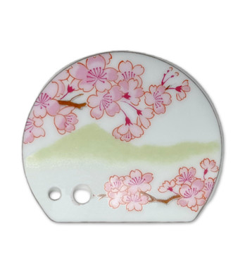 Cherry Blossom Porcelain Incense Holder