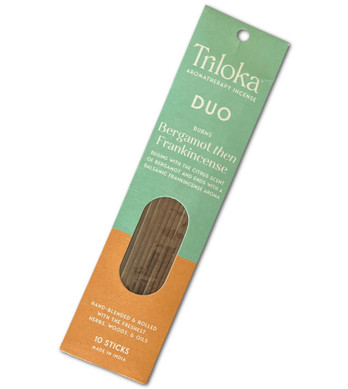 Bergamot Frankincense Triloka Duo Premium Sticks
