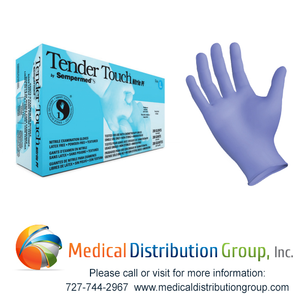 Tender Touch® Nitrile Exam Gloves PowderFree Medical Distribution Group