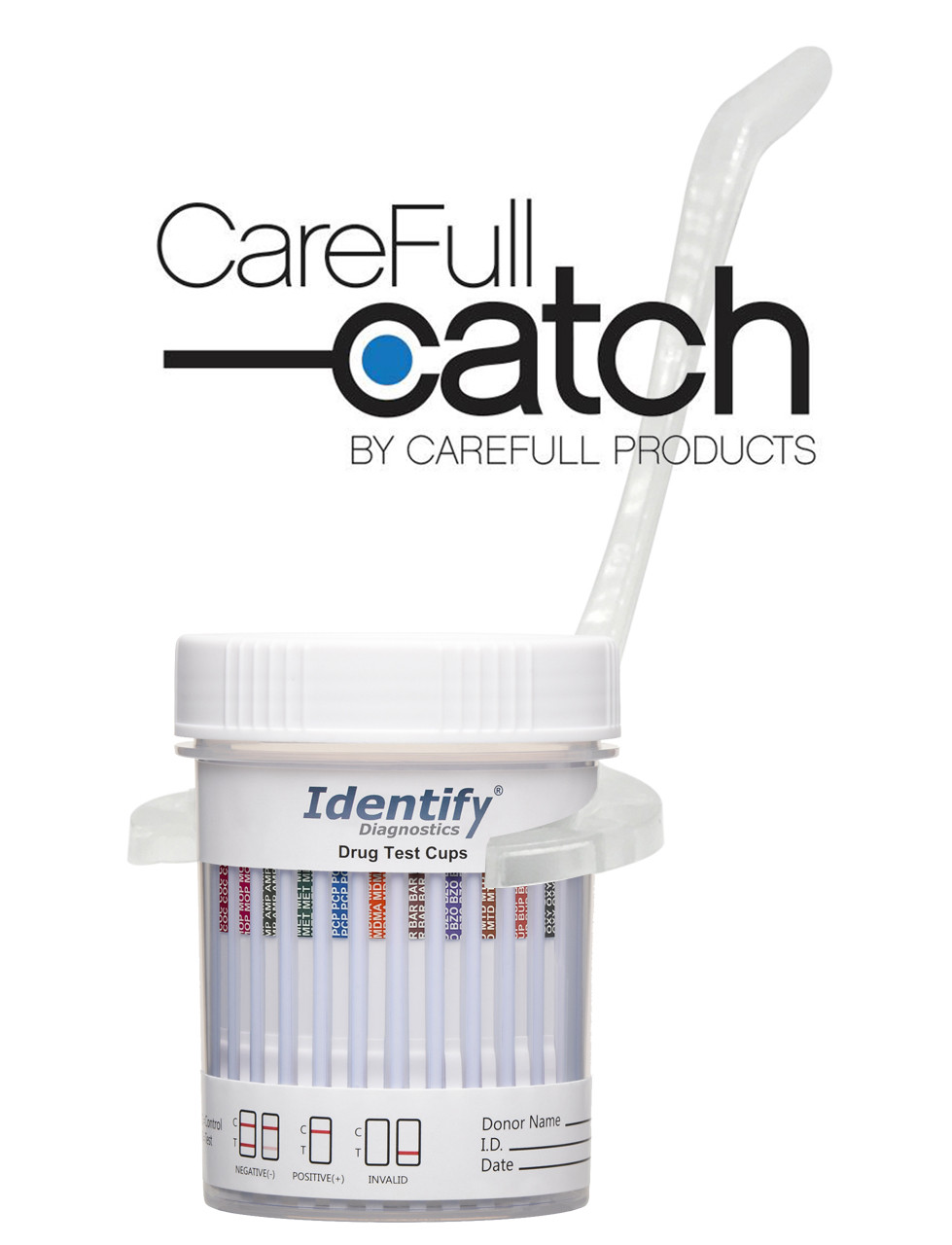 CareFull Catch Disposable Urine Specimen Cup Holder Medical
