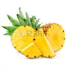 Very sweet juicy Australian pineapples. To a wedge in some ice cold coconut water. Deliciously!