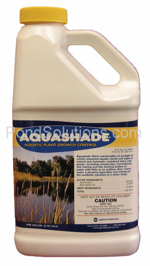 aquashade pond dye aquatic pond colorant aquatic gallon chart big g