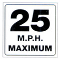 TRAIL SIGN - 25 MPH MAXIMUM (490-MPH)