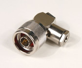 008 - N Male 90 Degree Connector for RG-58 Coax Cable