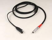 70092m - Power Cable: Leica 530 Instrument & GEB 171 Battery - 6 ft.