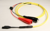 A-00393A - Power Cable - Pacific Crest - SAE Connector to Alligator Clips with inLine fuse block - 6 ft.