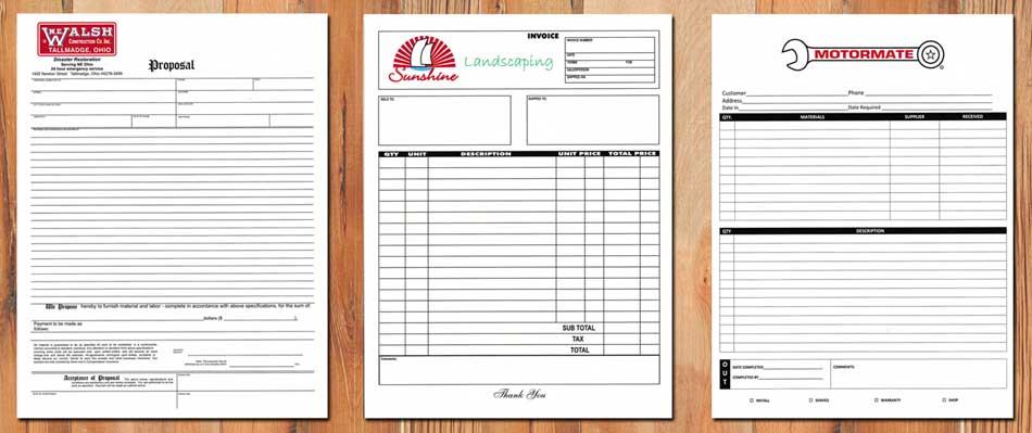 full color, business forms printing, full color forms, full color carbonless forms, business forms, superior business forms, order form template