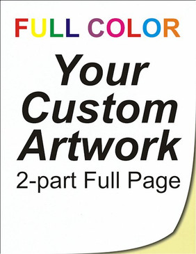 full color, full page, 2 part, ncr forms, ncr printing, personalised invoice books, 8.5 x 11, custom, 4 color, four color